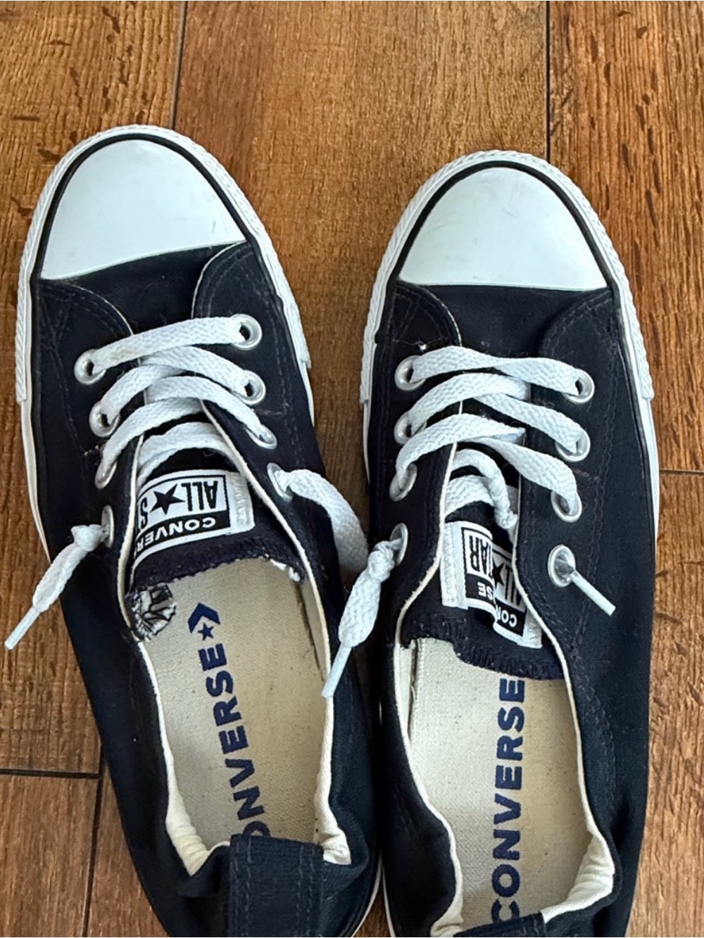 Converse Black & White Low Top Sneakers Shoreline